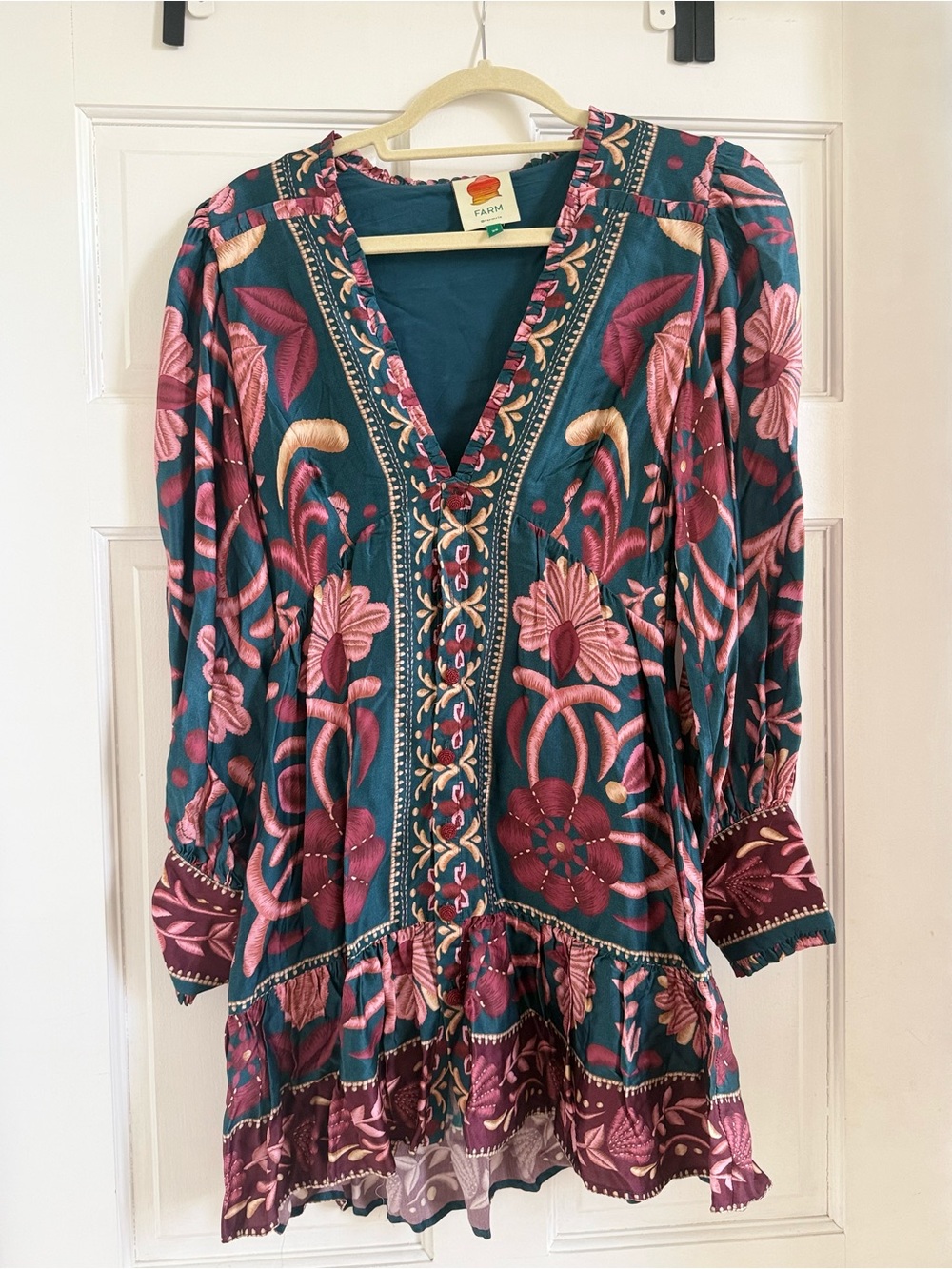 FARM Rio Floral Mini Dress – XS